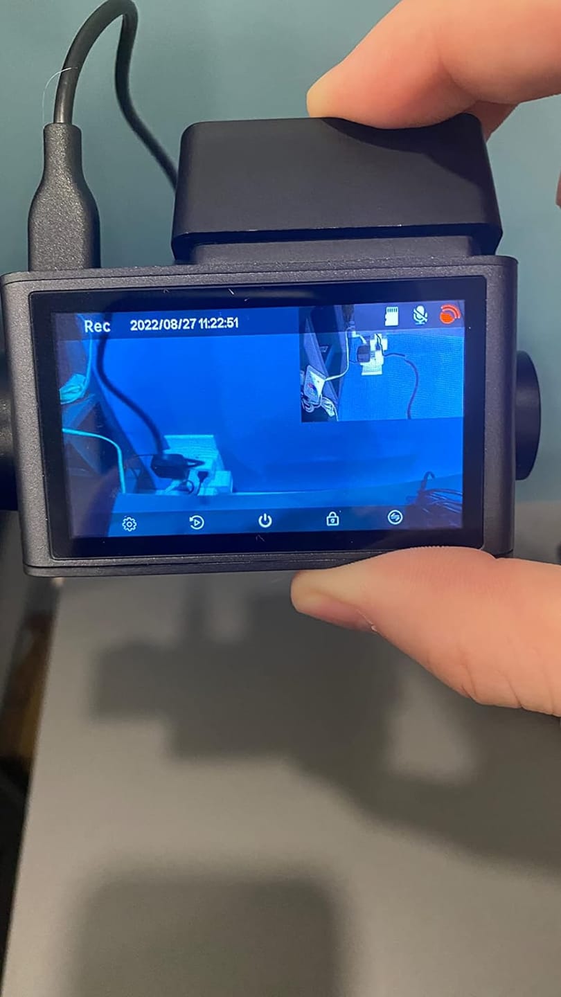 Customer photo review of i07 | 3 Channel 2.5K+1080P+1080P Dashboard Recorder Built-in GPS WiFi