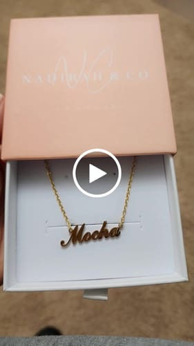 Customer video review of Personalized Name Necklace
