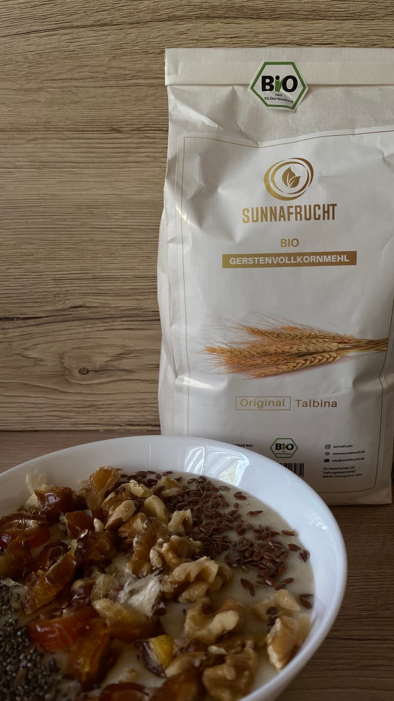 Customer photo review of Bio Gerstenvollkornmehl | Talbina Zutat | 1kg