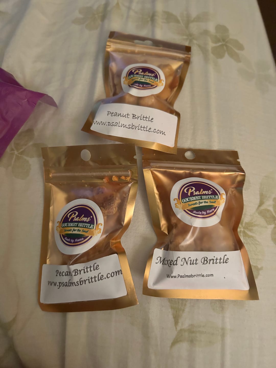 Customer photo review of Brittle Sample Pack