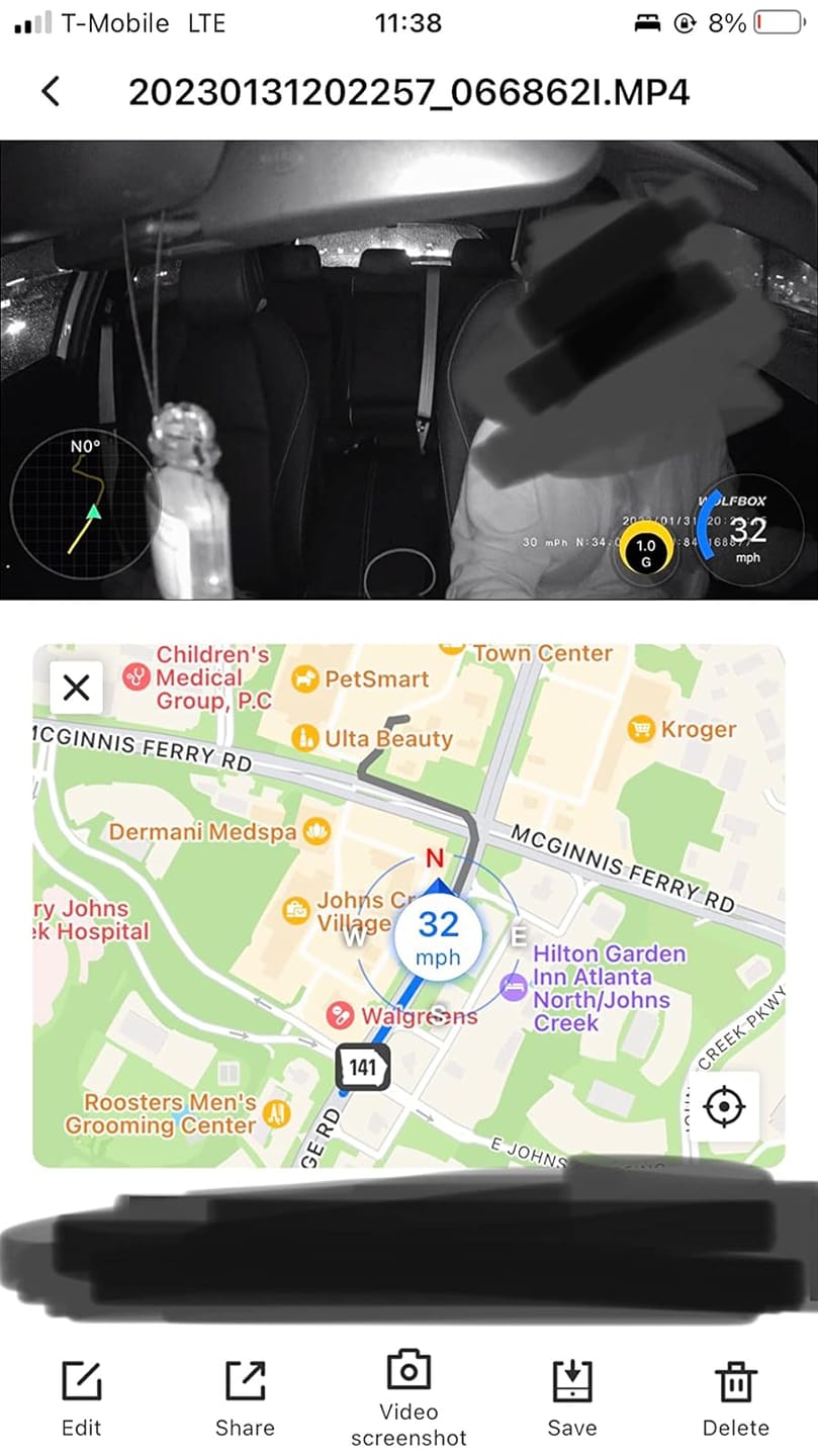 Customer photo review of i07 | 3 Channel 2.5K+1080P+1080P Dashboard Recorder Built-in GPS WiFi