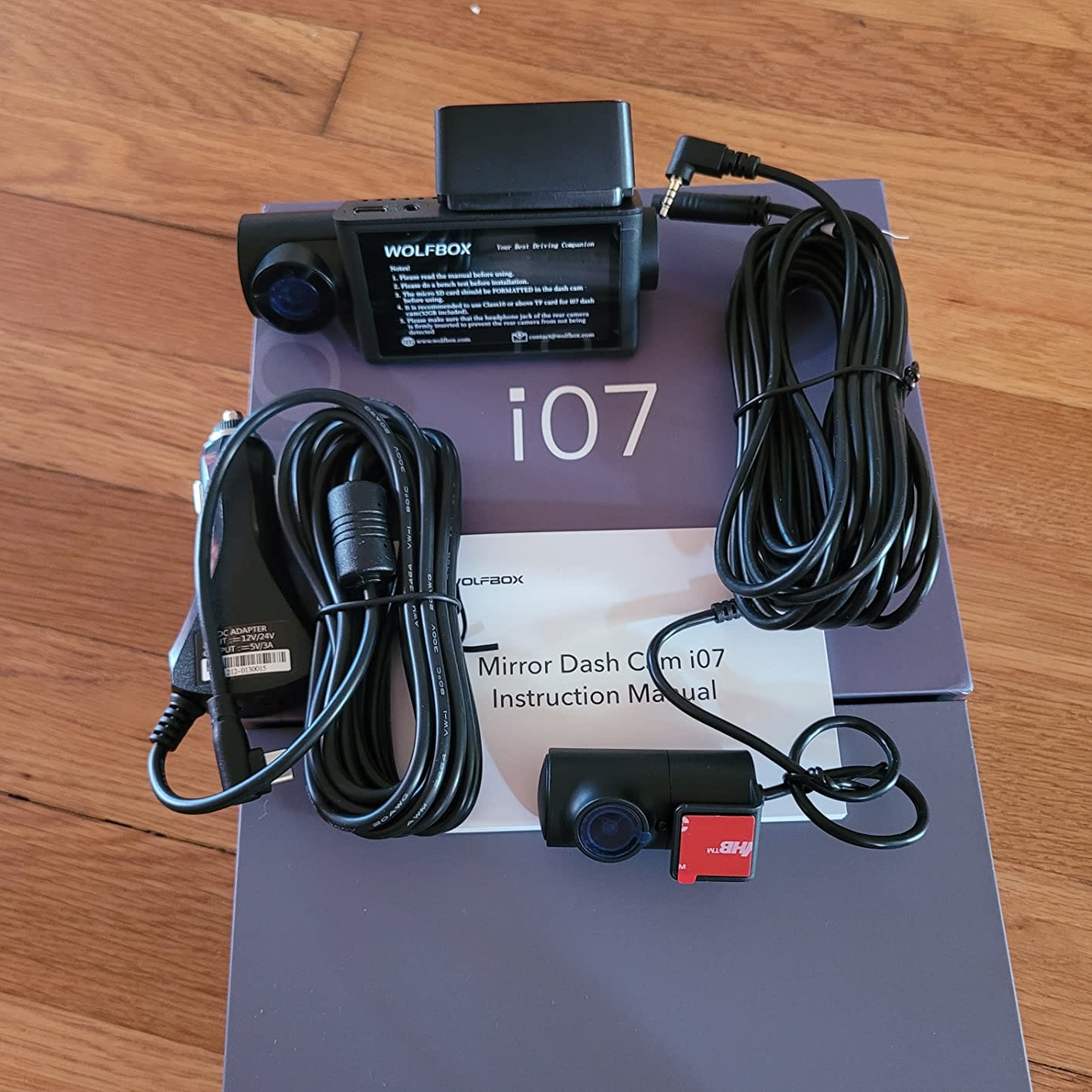 Customer photo review of i07 | 3 Channel 2.5K+1080P+1080P Dashboard Recorder Built-in GPS WiFi
