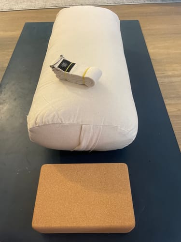 Customer photo review of Purity - Oval Yoga Bolster