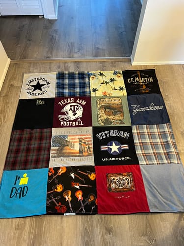 Customer photo review of T-Shirt Quilts