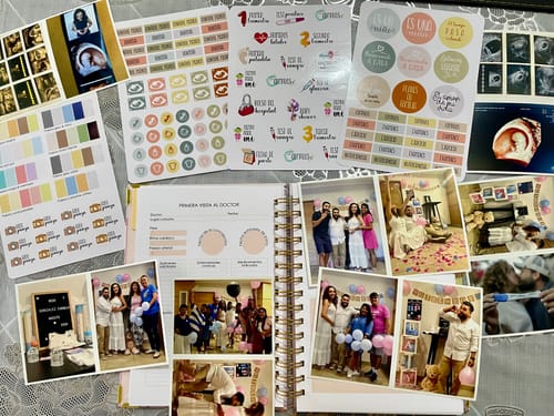 Reseña con foto de un cliente sobre Diario Único de Embarazo
