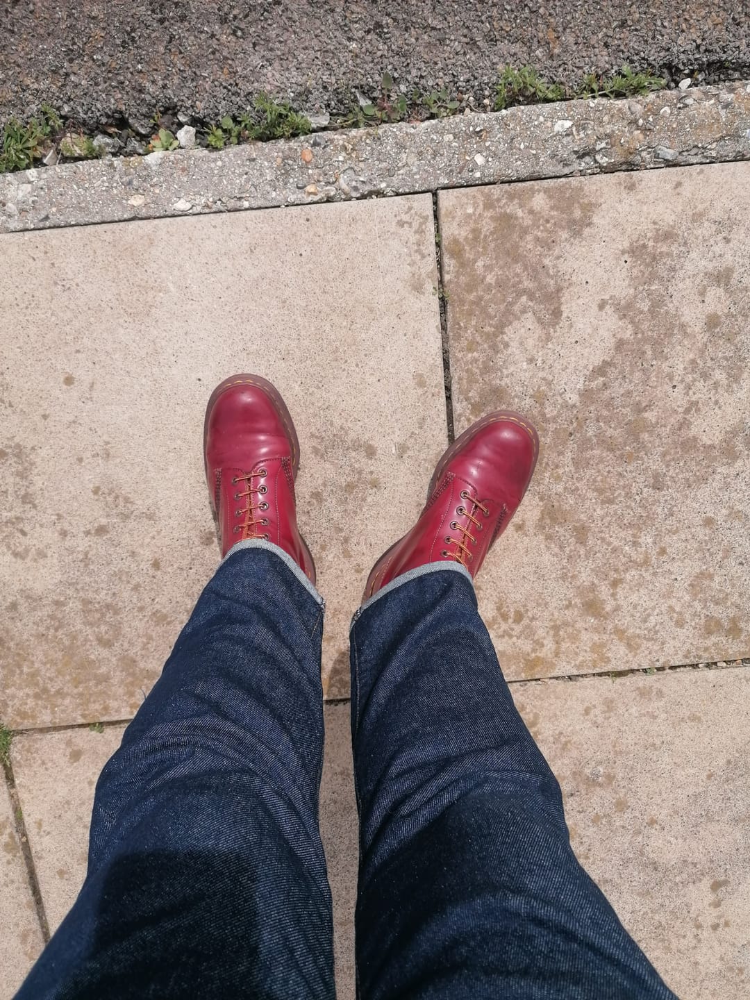 Customer photo review of Jeans - 14oz Selvedge style denim