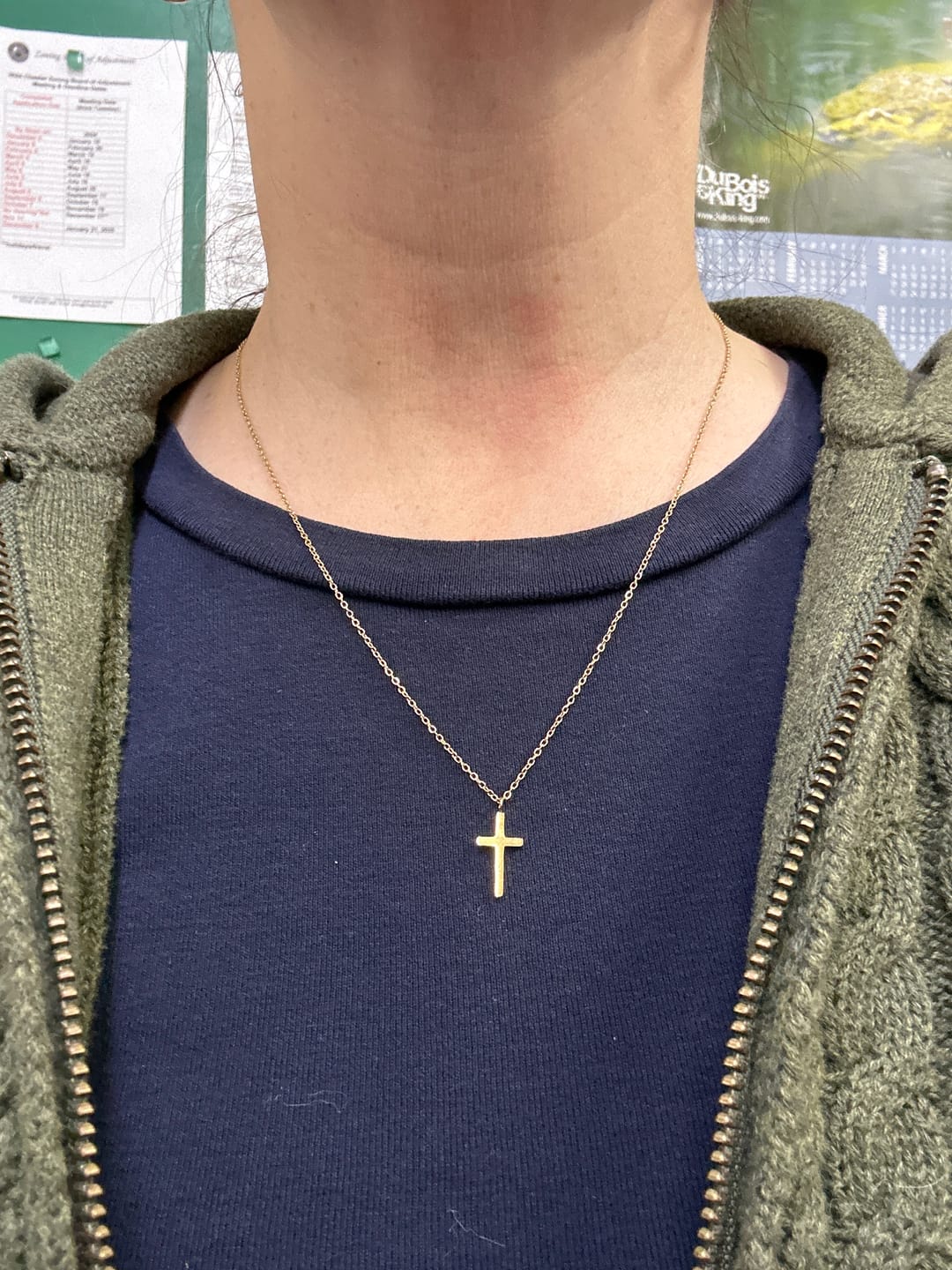 Customer photo review of Cross Necklace