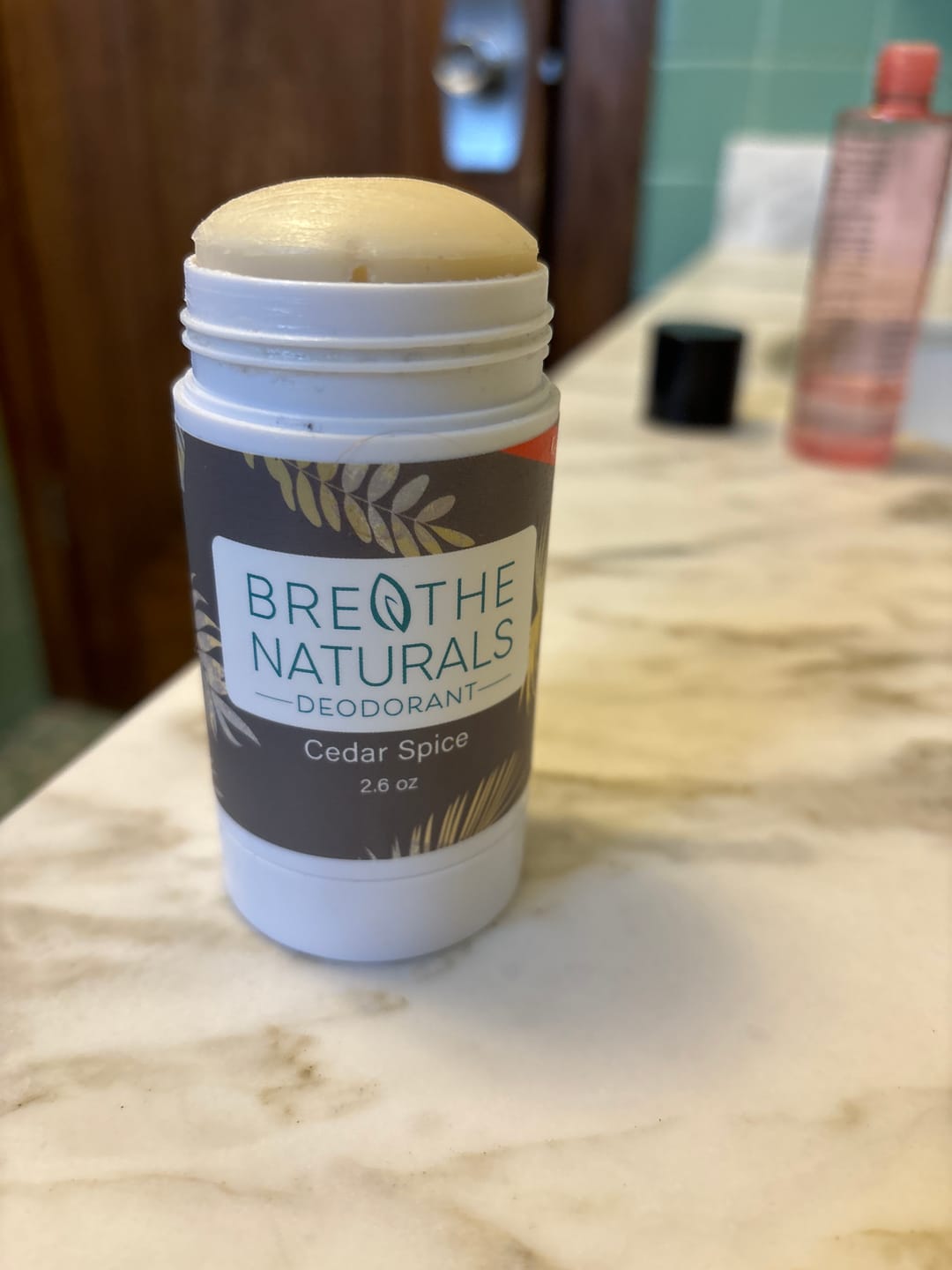 Customer photo review of Cedar Spice Deodorant