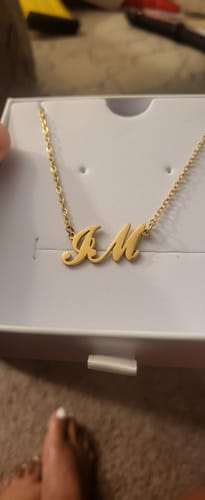 Customer photo review of Personalized Name Necklace