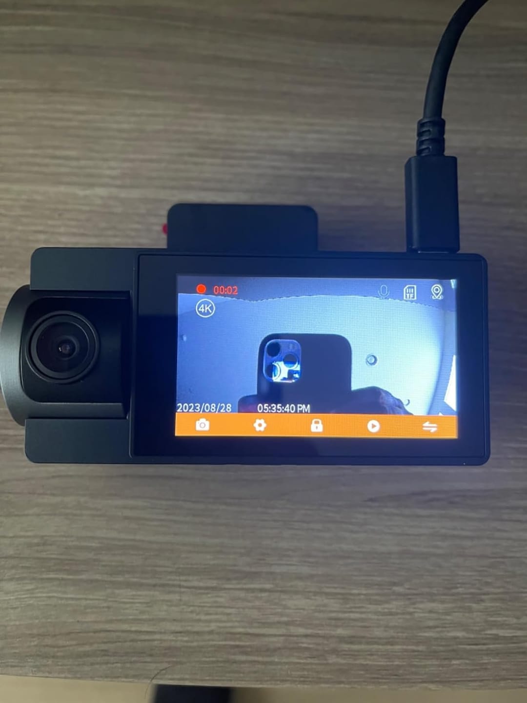 Customer photo review of WOLFBOX i17 4K+2.5K 5G WiFi Super IR Night Vision Dash Cam