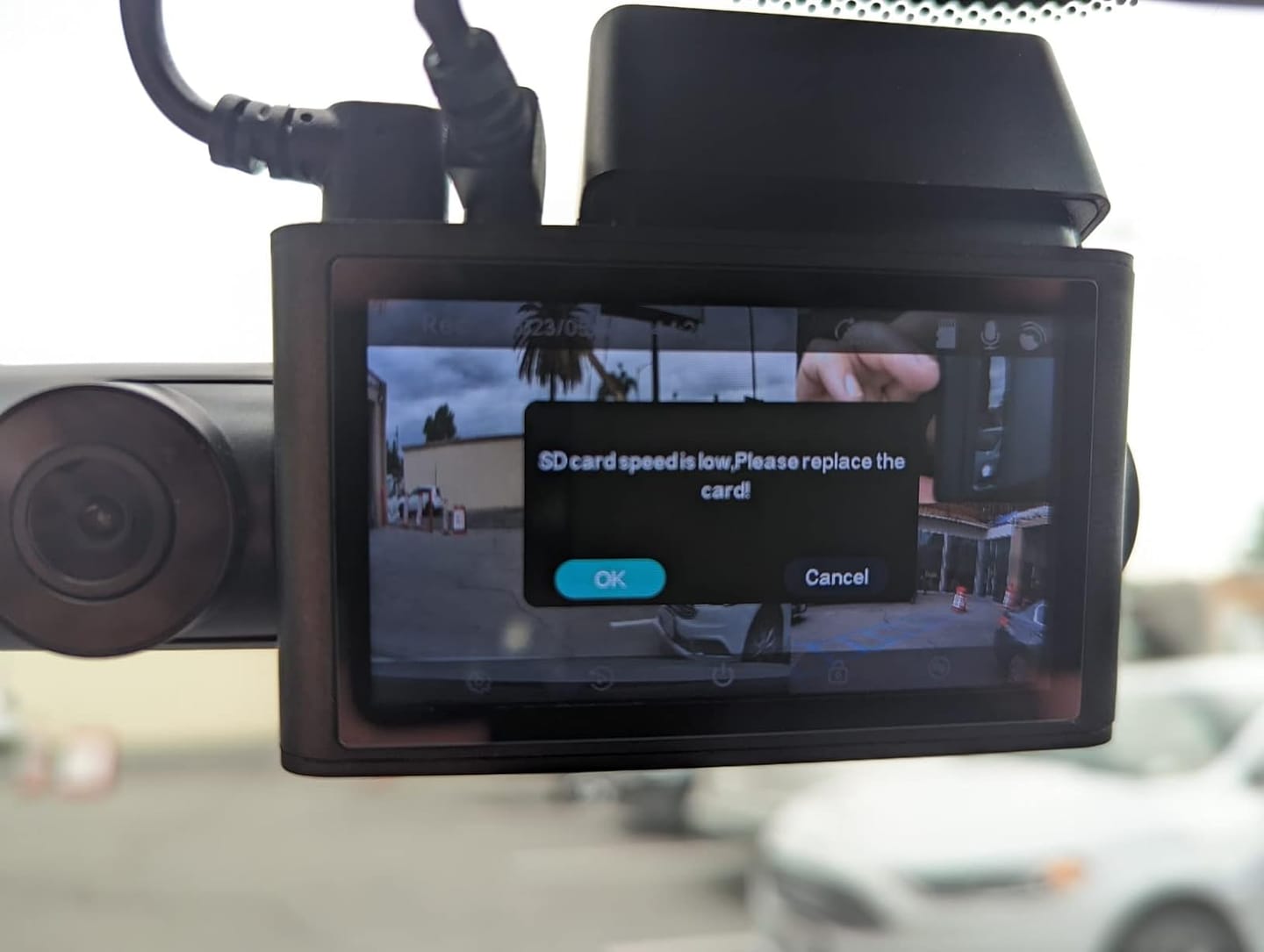 Customer photo review of i07 | 3 Channel 2.5K+1080P+1080P Dashboard Recorder Built-in GPS WiFi
