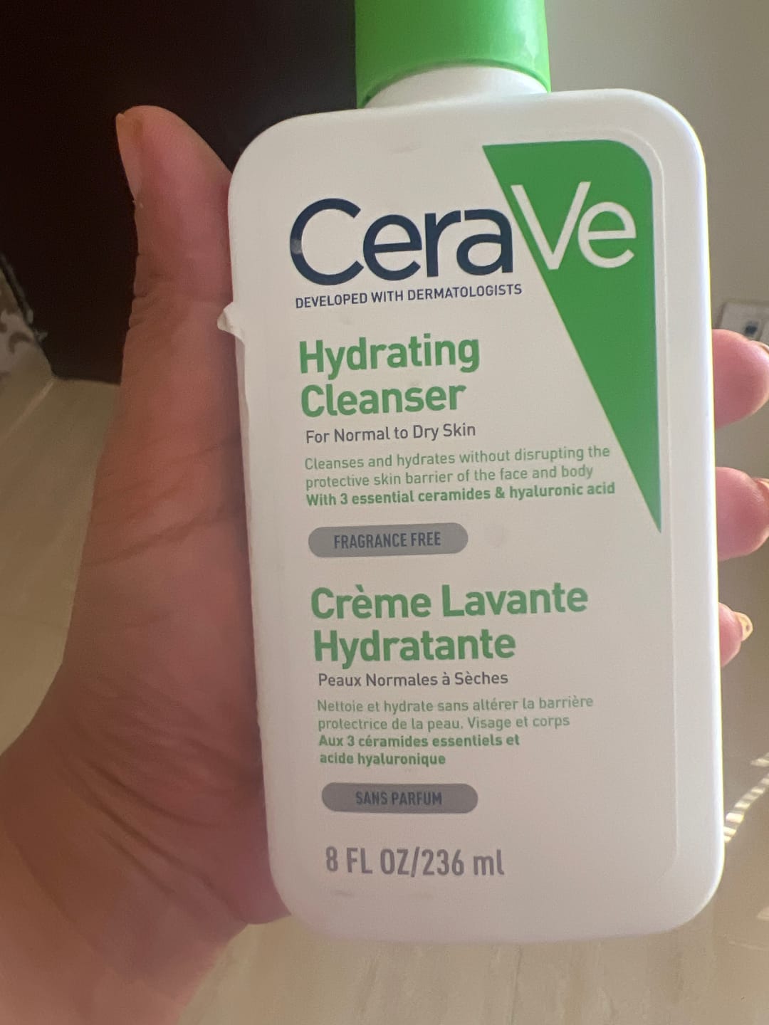 Customer photo review of Cerave Hydrating Cleanser