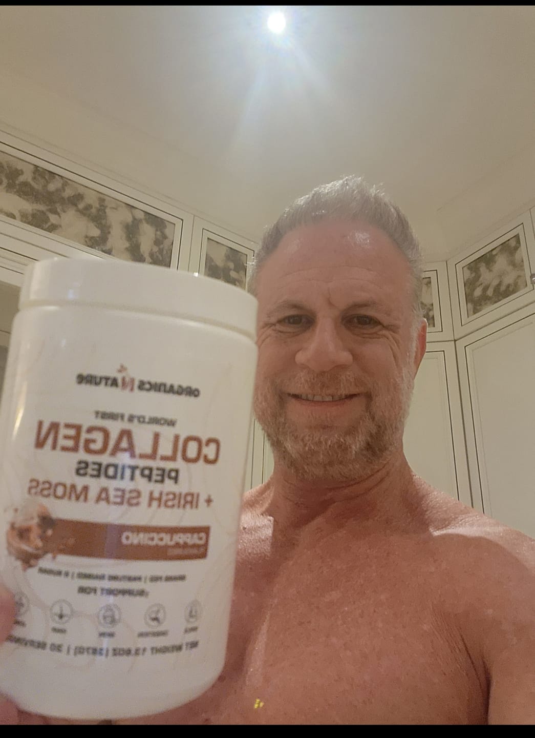 Customer photo review of Cappuccino Collagen Sea Moss - 2 Tubs