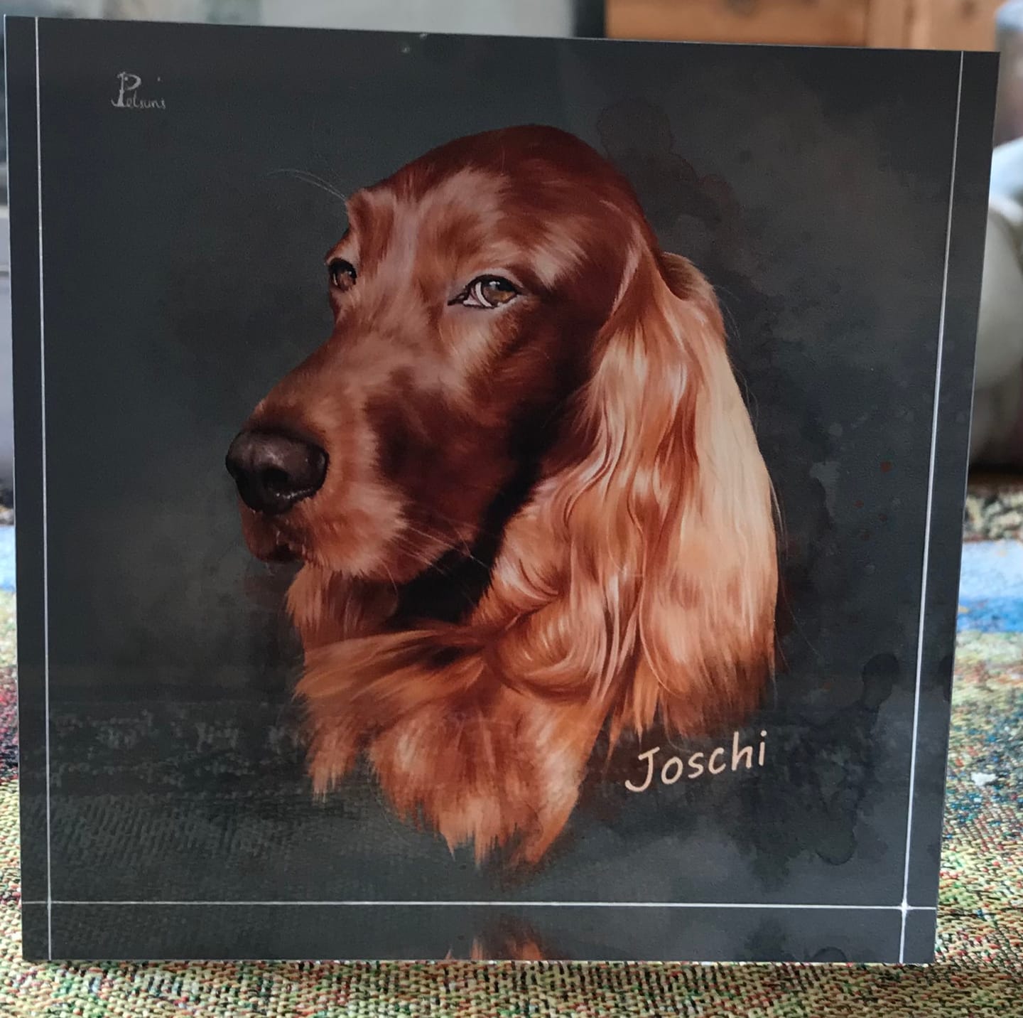 Customer photo review of Handgemaltes Haustierportrait als Acrylblock im Ink Stil