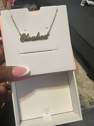 Customer photo review of Personalized Name Necklace