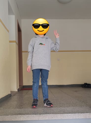 Customer photo review of Kids Perch Hoodie