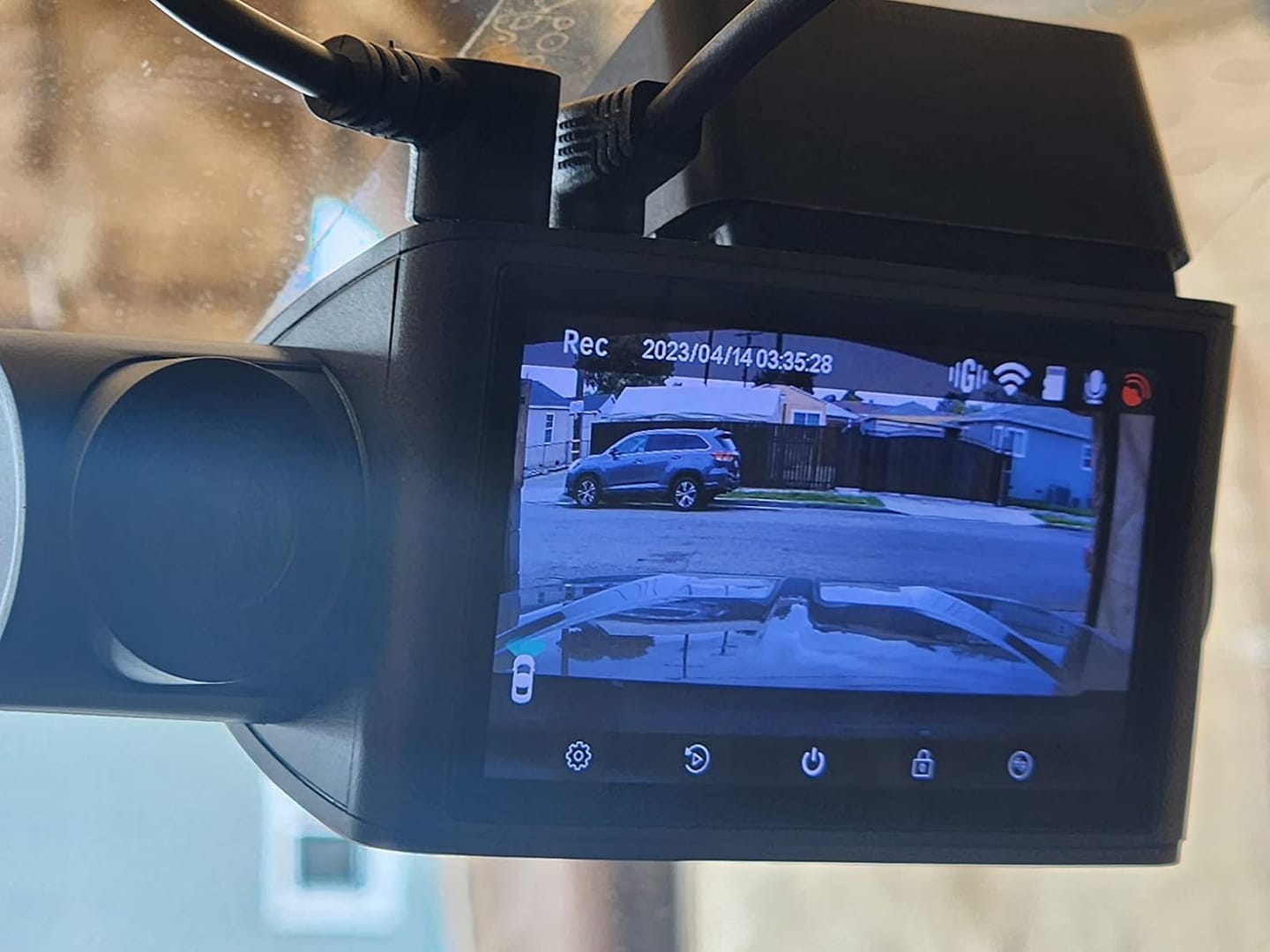 Customer photo review of i07 | 3 Channel 2.5K+1080P+1080P Dashboard Recorder Built-in GPS WiFi