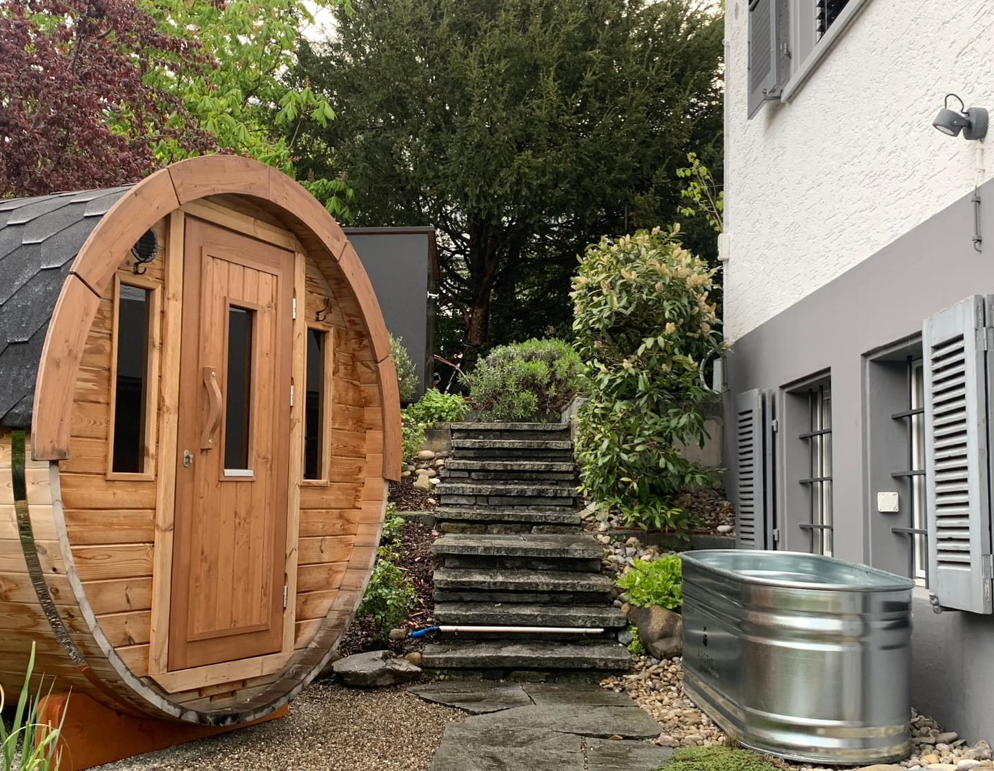 Customer photo review of Eisbad Stahlwanne