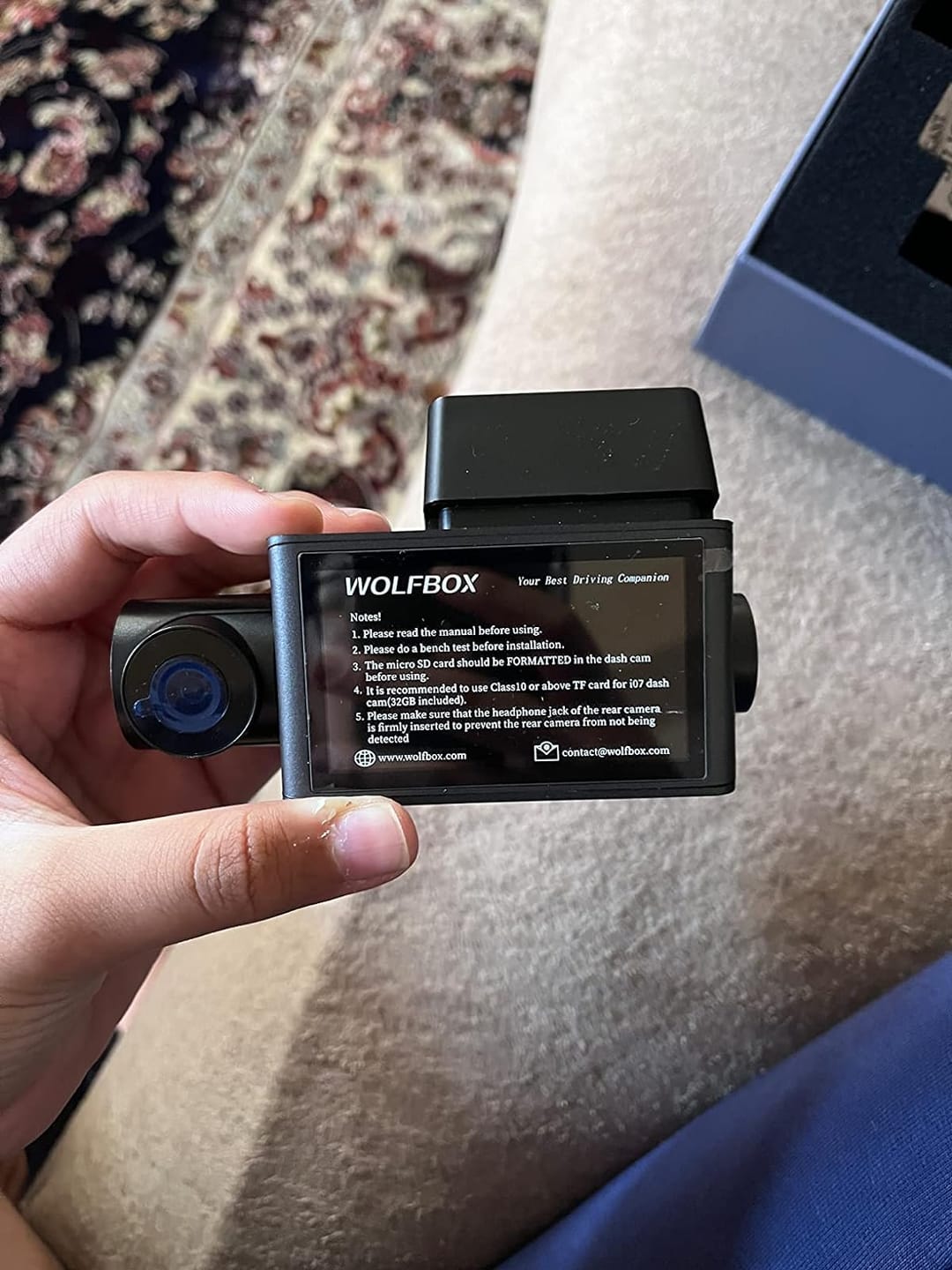 Customer photo review of i07 | 3 Channel 2.5K+1080P+1080P Dashboard Recorder Built-in GPS WiFi
