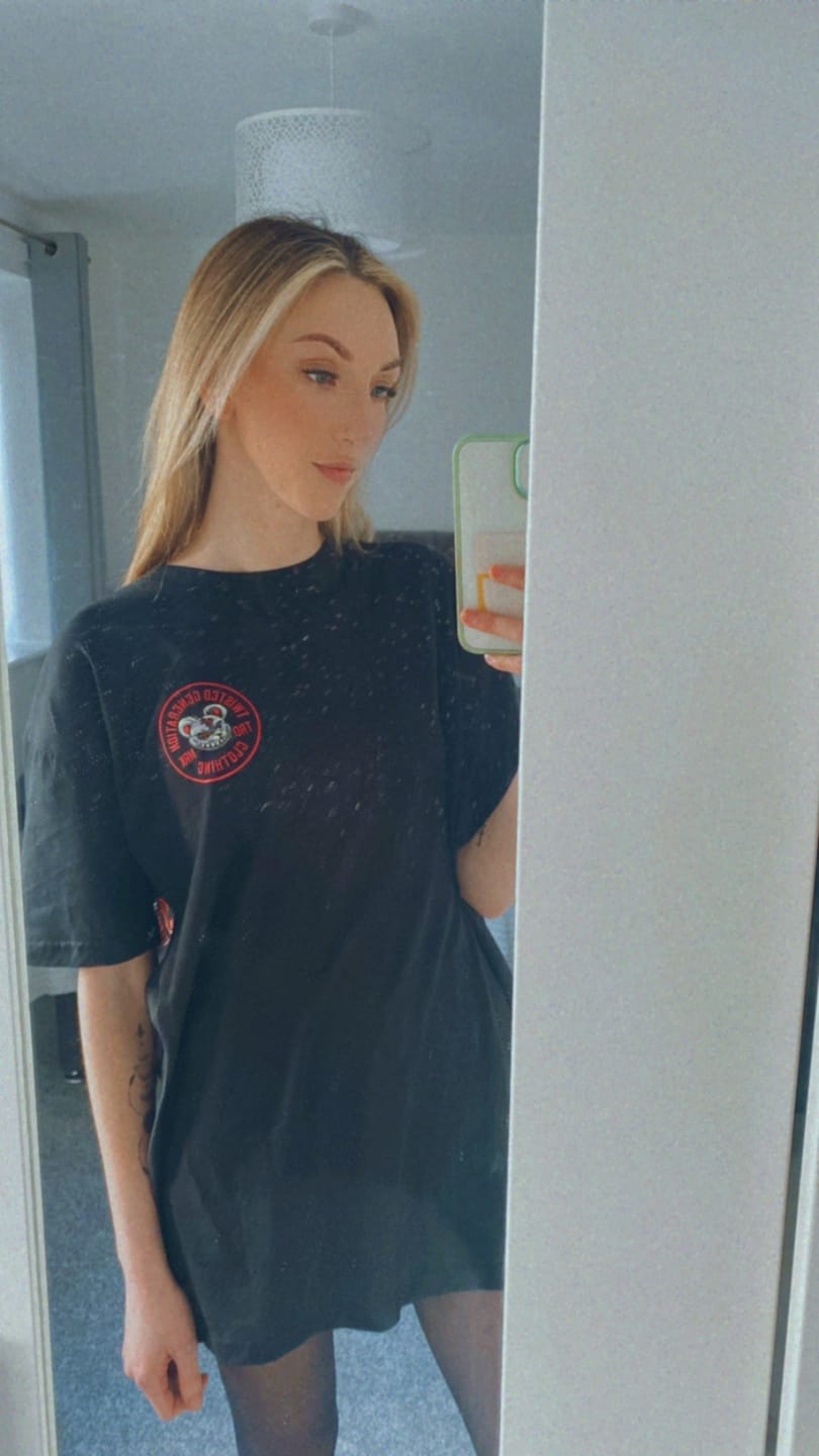 Customer photo review of Psycho Teddy Oversized T-shirt