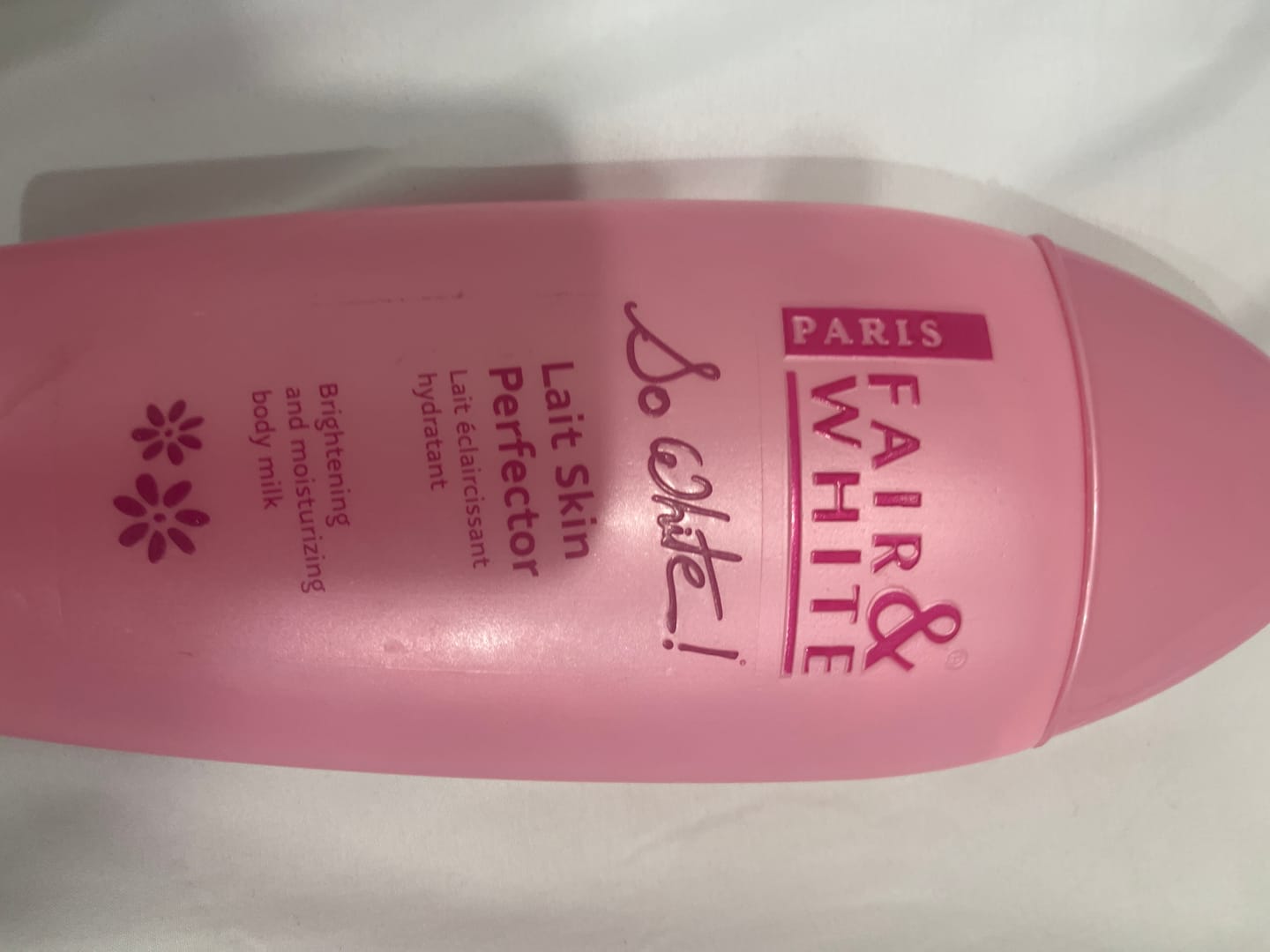 Customer photo review of Fair and White So White Skin Perfector Body Lotion 500ml / 16.90 fl oz