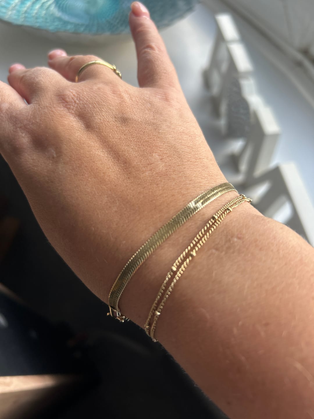Customer photo review of Double Beaded Bracelet