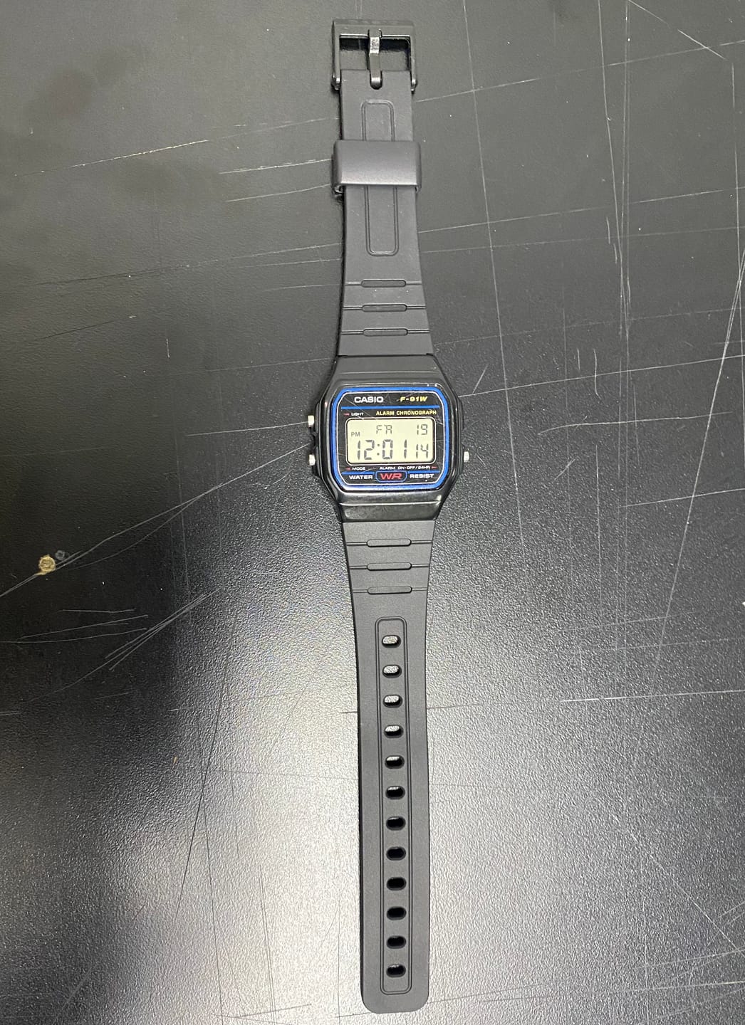 Customer photo review of Correa De Repuesto Casio Bands 71604002 (F-91W, F-105W, etc.)