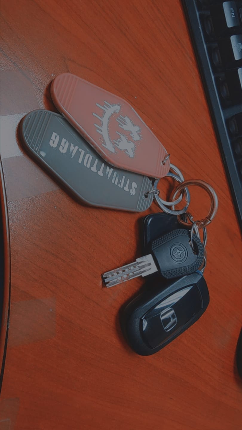 Customer photo review of stfuattdlagg keychain set
