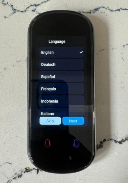 Customer photo review of Vormor Z8 Language Translator Device 138 National Languages Intelligent Translator Real-time Voice, Recording, Text Translation Device