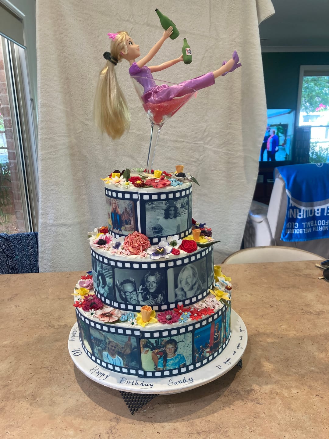 Customer photo review of Film Reel - Custom Edible Icing Image
