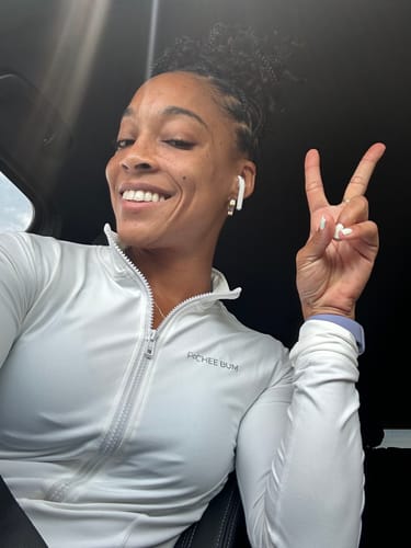 Customer photo review of White Zipper Jacket