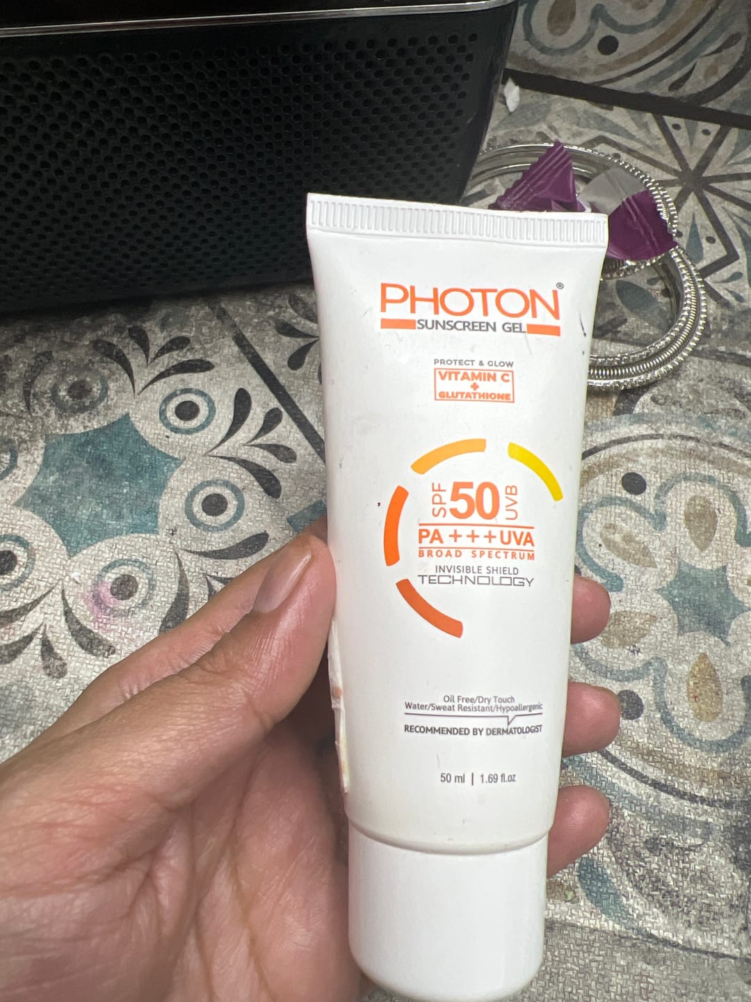 Customer photo review of Photon Sunscreen Gel