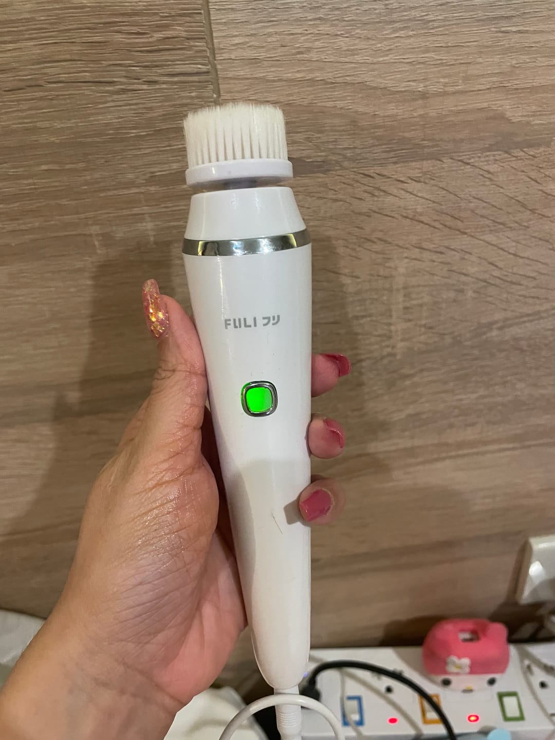 Customer photo review of เครื่องล้างหน้าไฟฟ้าโซนิค | FULI Sonic Facial SPA Cleansing Brush
