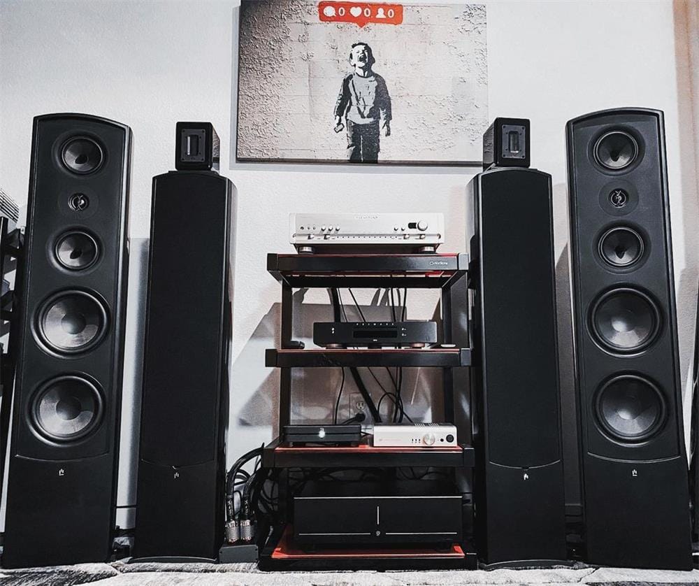 Customer photo review of Aperion RST Aluminum 3-inch Ribbon Super Tweeter Speaker Pair MKII