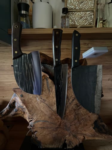 Customer photo review of Handgeschmiedetes Kochmesser - Carbonwood