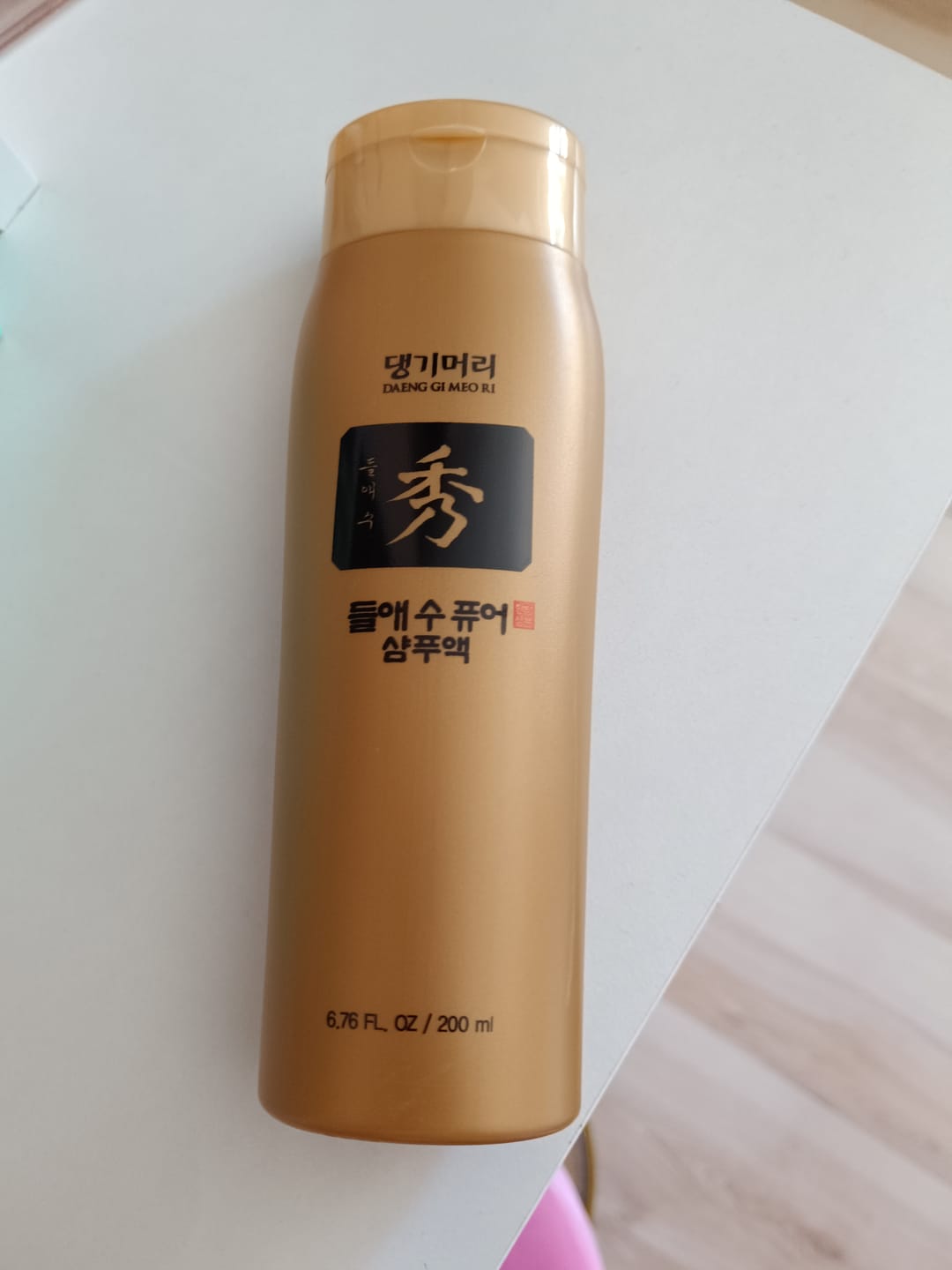 Customer photo review of Безсулфатен стимулиращ растежа шампоан против косопад Doori Златен еликсир