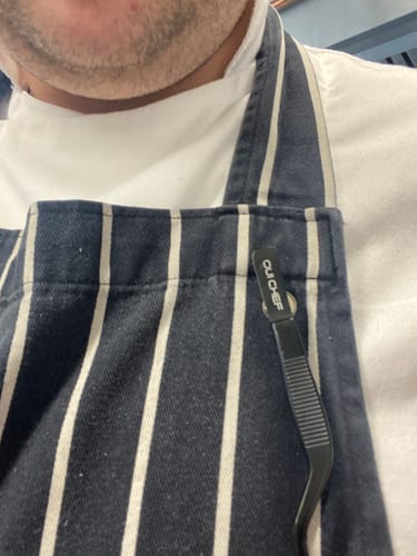 Customer photo review of HoldFast Magnetic Chef's Pin v3