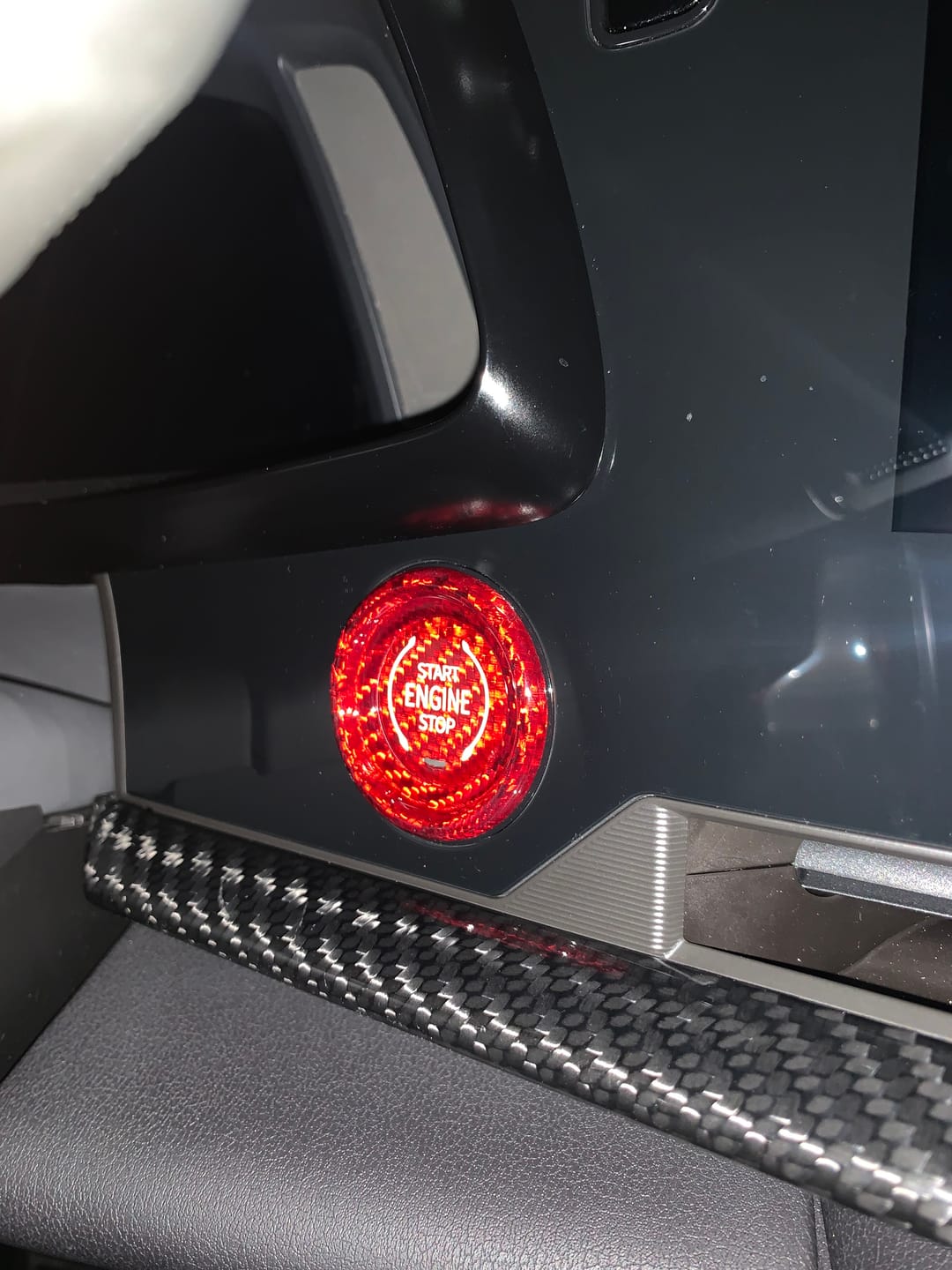 Customer photo review of Interior Dash Trim Carbon Fiber Cover Kit | 2020-2023 C8 Corvette