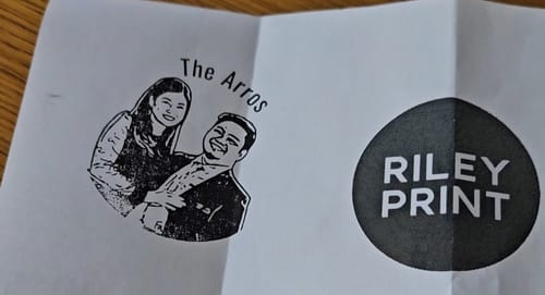 Customer photo review of Self-Inking Face Stamp