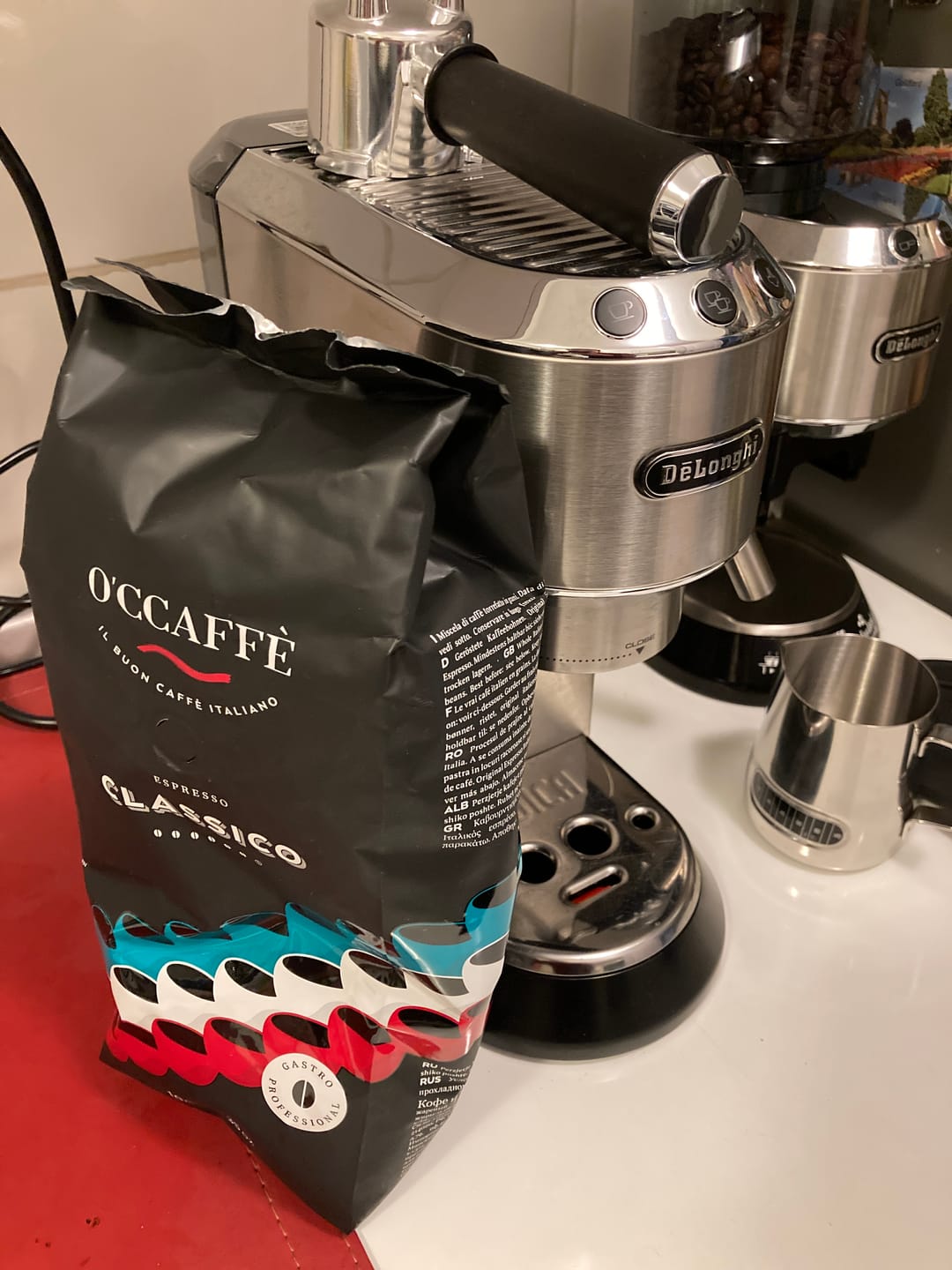 Customer photo review of Occaffe Grano Espresso Classico Professional 1kg