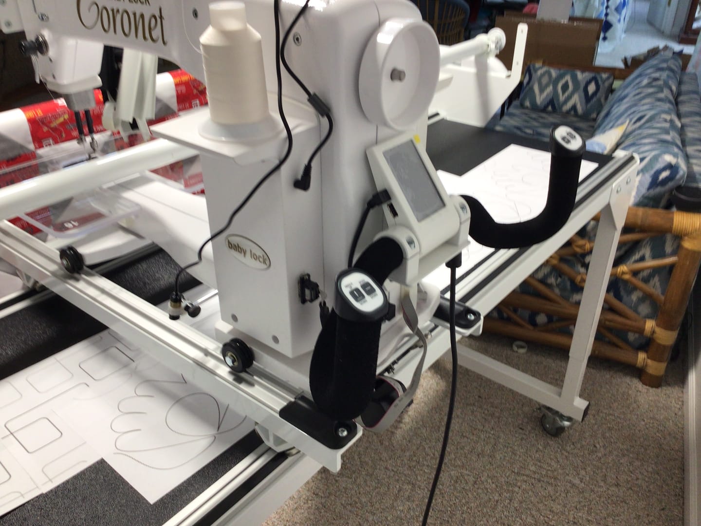 Customer photo review of Rear Handlebars and Display, Babylock #BLCT16-RH