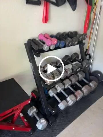 Customer video review of RitFit 3-Tier Dumbbell Weight Rack for Home Gym