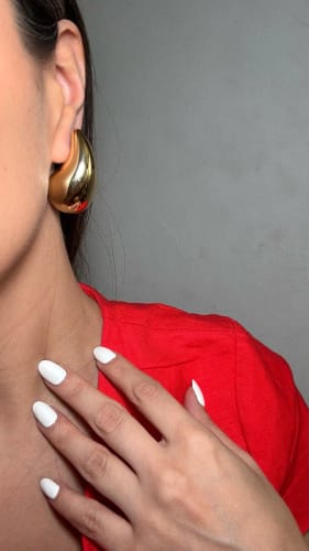 Customer photo review of Orecchini Virgola