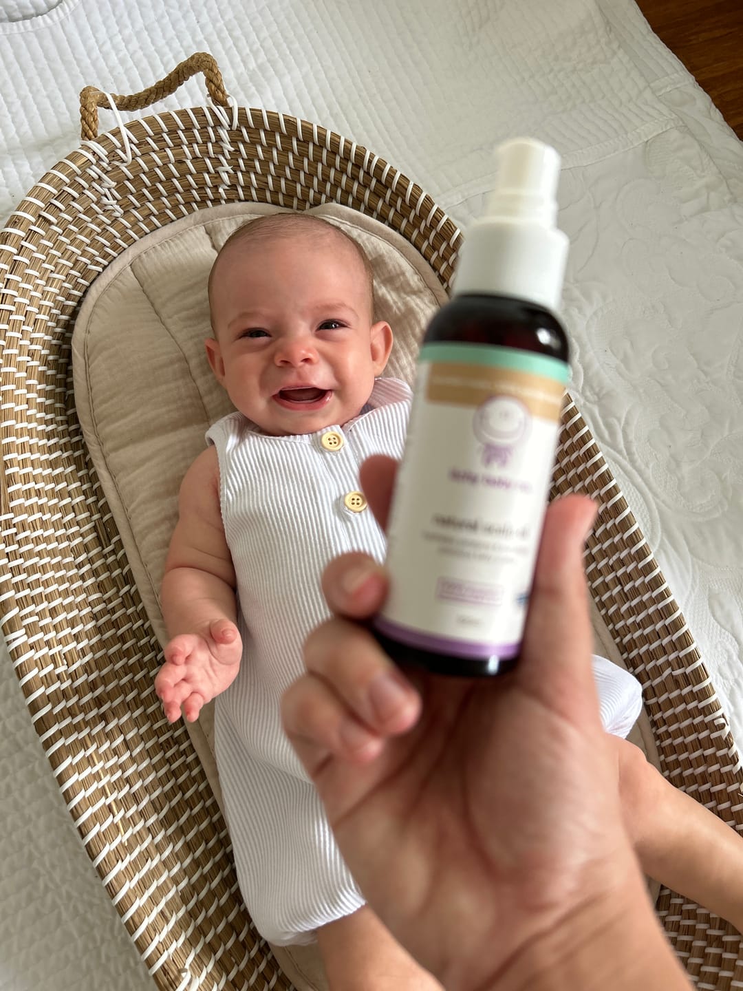 Customer photo review of Natural Baby Dry Scalp Oil