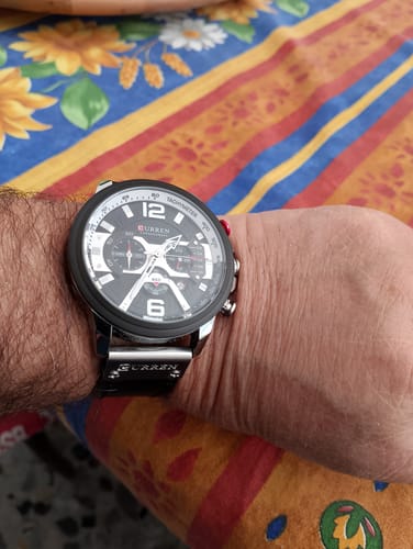 Customer photo review of Curren Galacticos® orologio uomo pelle