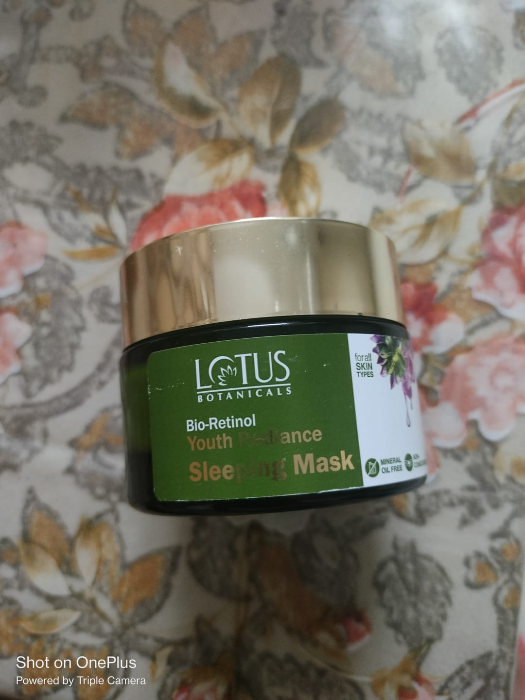 Customer photo review of Bio-Retinol Youth Radiance Anti-Ageing Sleeping Mask (Night Crème)