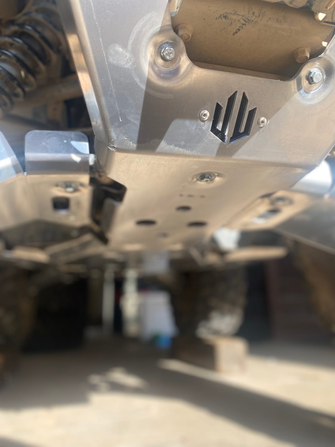 Customer photo review of Complete Aluminum Skid Plates for Yamaha Grizzly 550/700