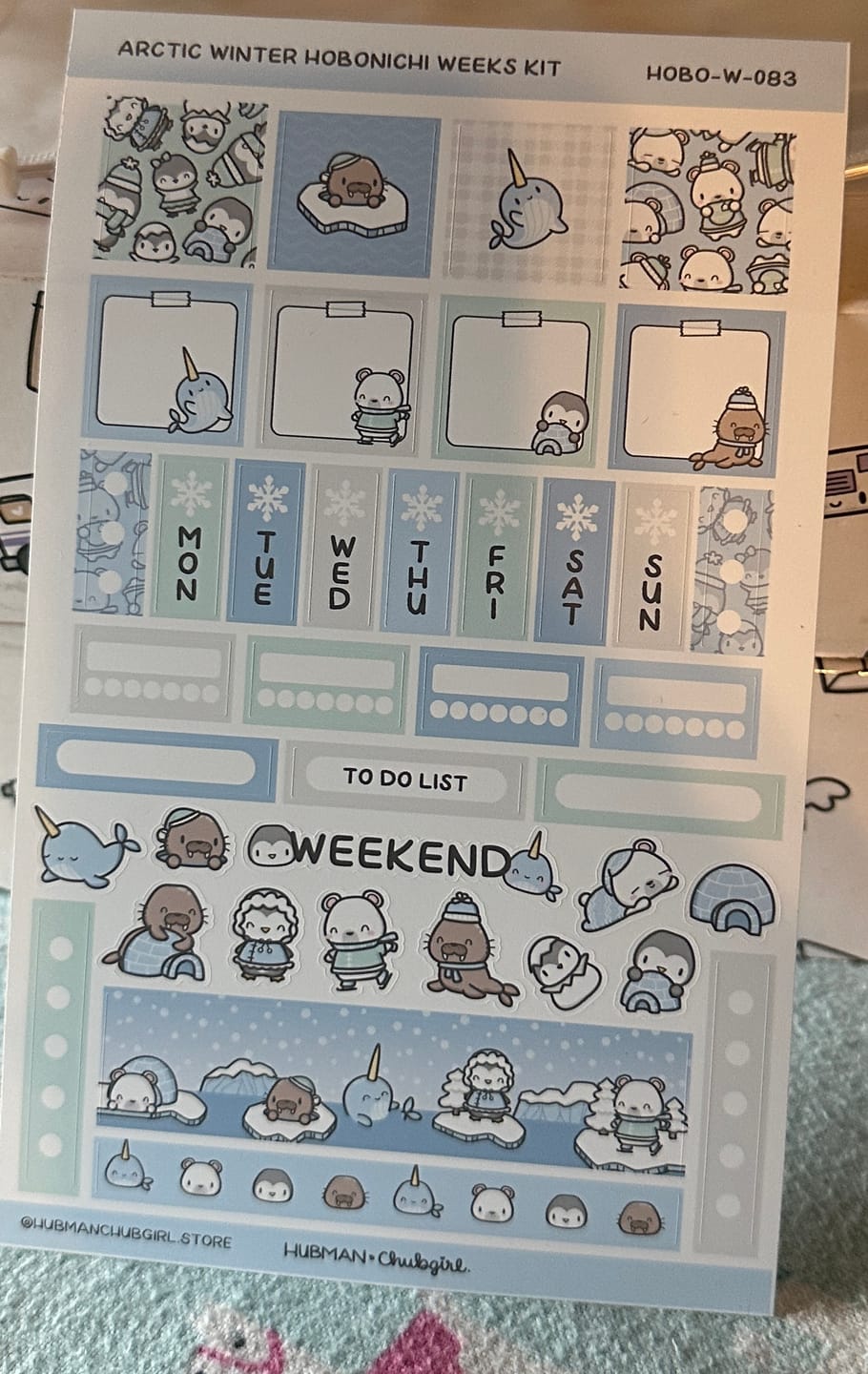 Customer photo review of Arctic Winter Theme Hobonichi Weeks Kit