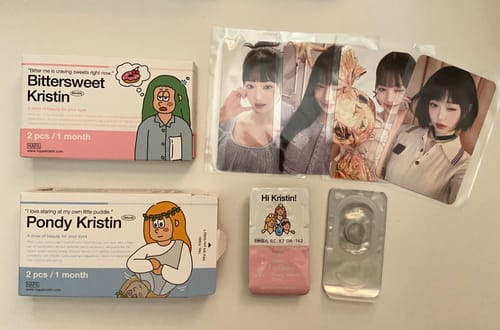 Customer photo review of [Wonyoung Photocard Set] Bittersweet Kristin Hazel Brown + Pondy Kristin Gray