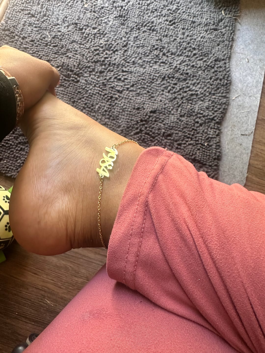 Customer photo review of Year Anklet